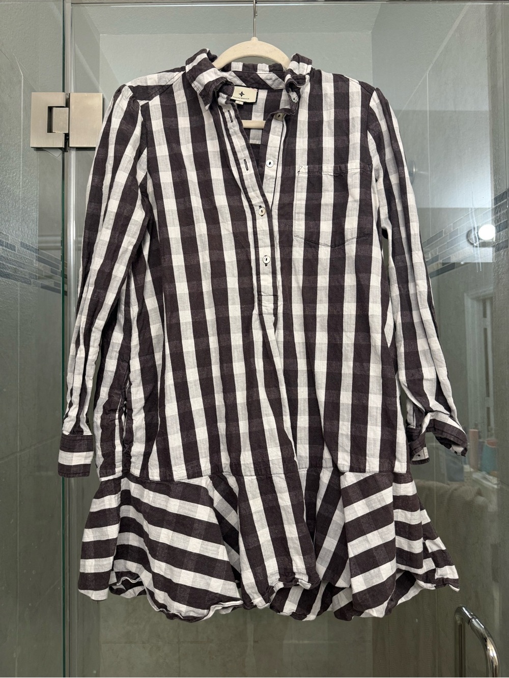 Tuckernuck brown and white gingham Callahan dress